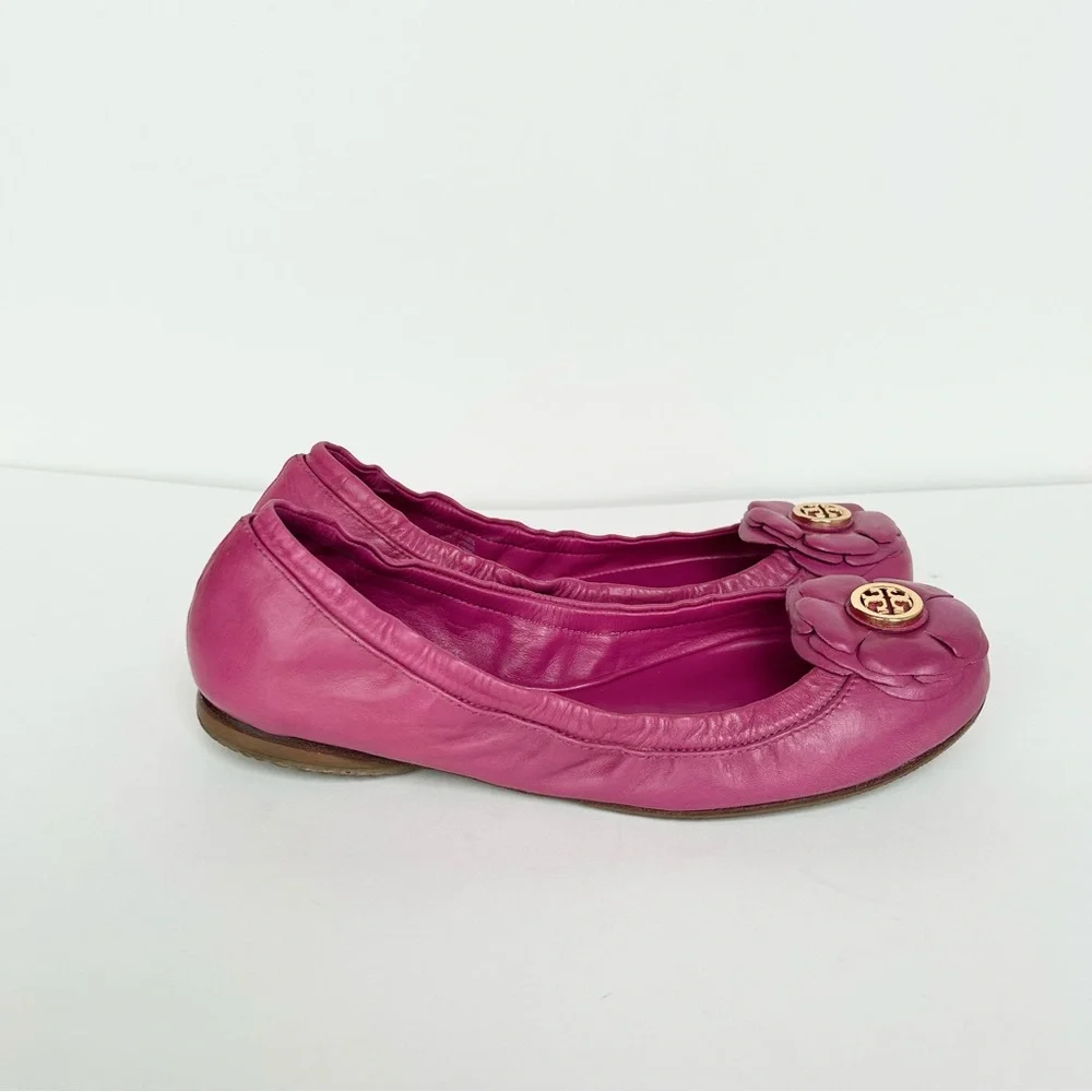 TORY BURCH Shelby Leather Ballet Flats